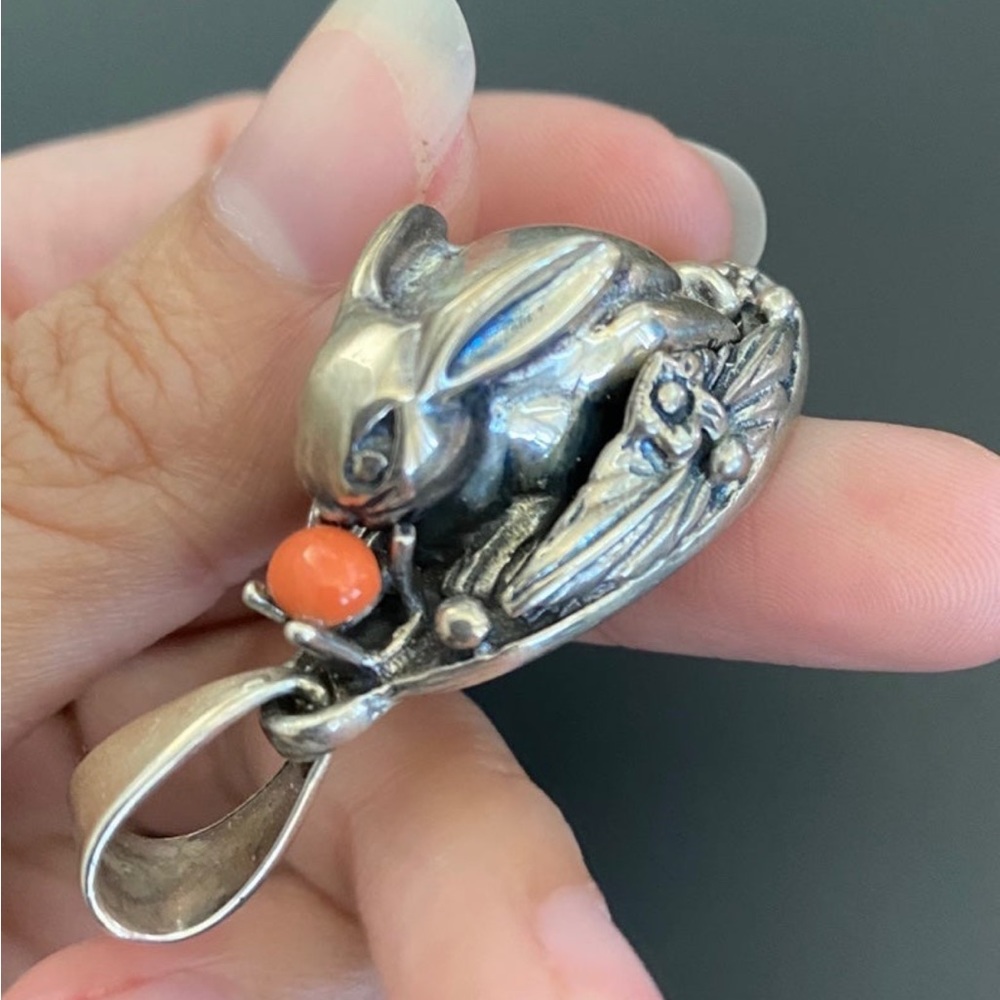 Sterling Rabbit Pendant